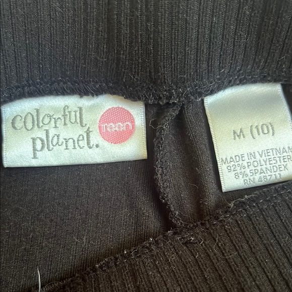 Black Casual Flared Bottoms with Wide-Leg Silhouette - Picture 2 of 6